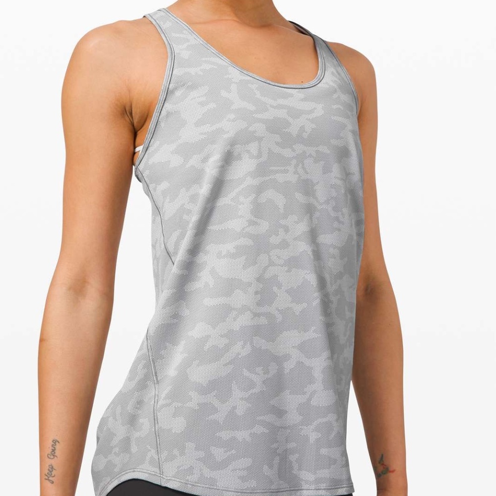Lululemon Essential Tank *Pleated - Incognito Camo